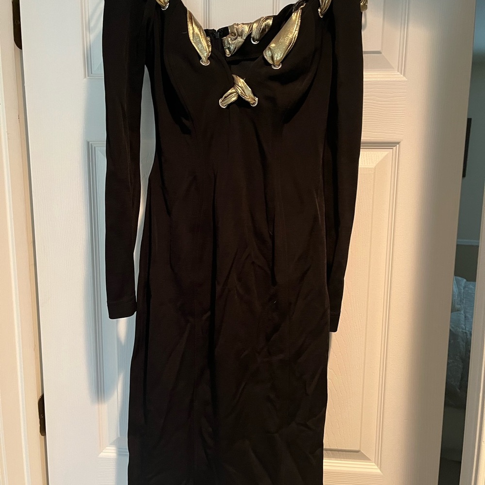 Tadashi off shoulder gown